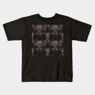 Dark Nordic pattern, model 8 Kids T-Shirt